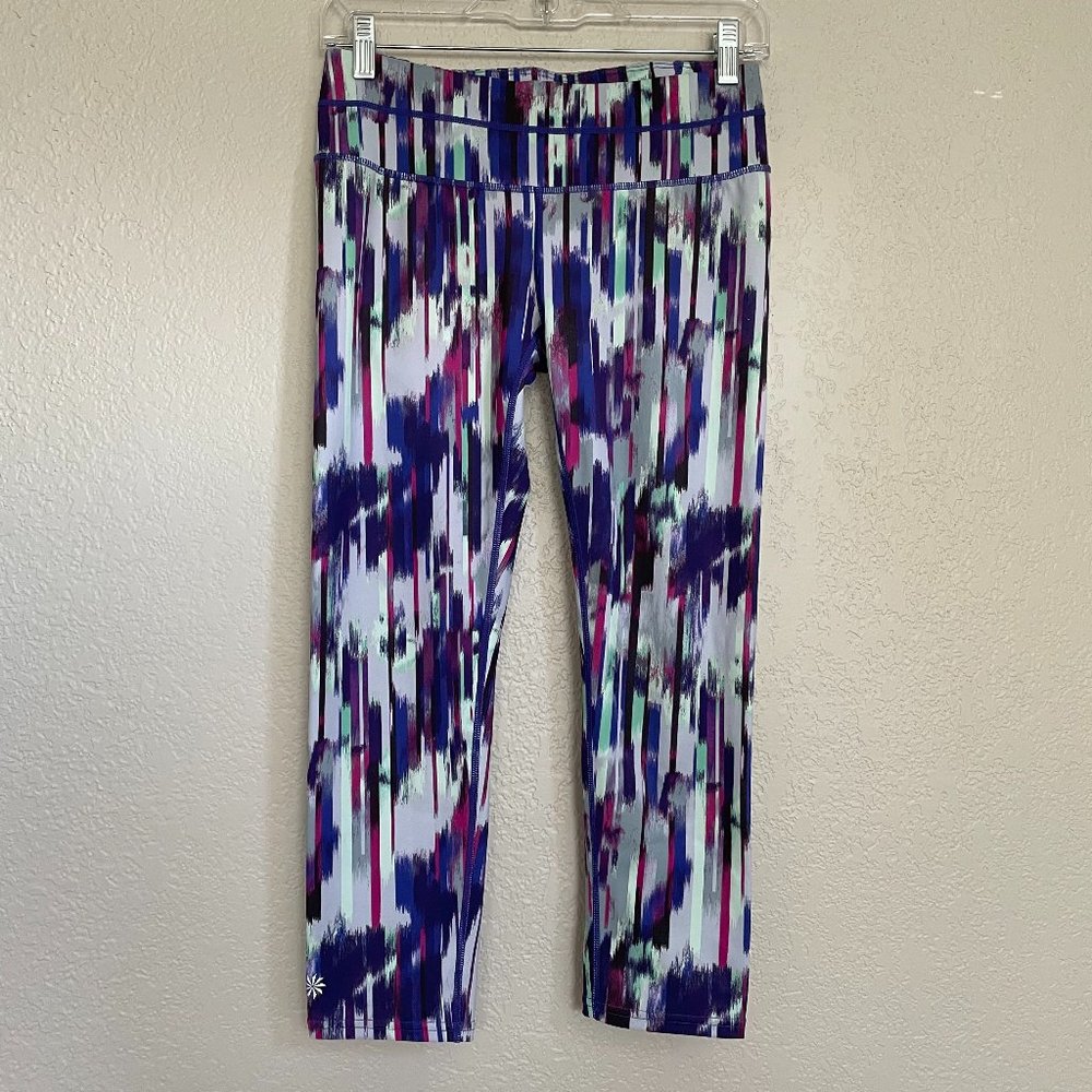 Athleta Print Athletic Capri Leggings Size Small